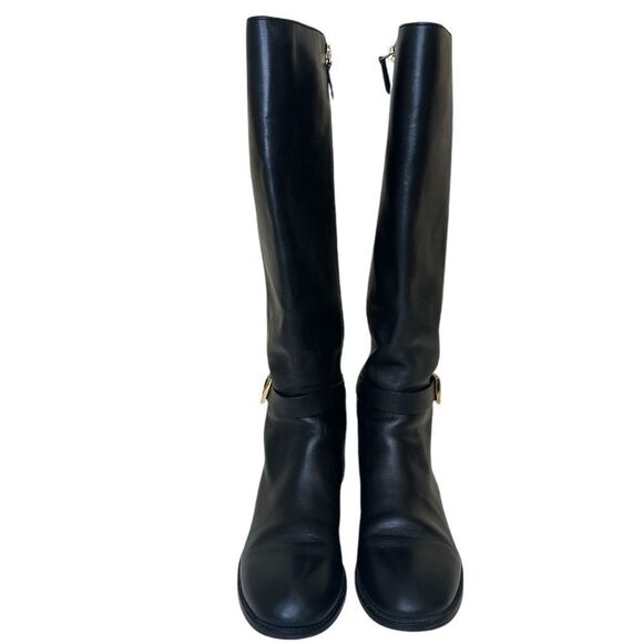 TORY BURCH Thora Black Patent Leather Boots - Picture 2 of 13